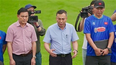 Lãnh đạo LĐBĐ Việt Nam khích lệ ĐT Việt Nam trước cuộc đọ sức với Malaysia 